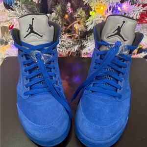 Air Jordan 5 Retro Blue Suede Game Royal – Excellent Condition – Men’s Size 10.5